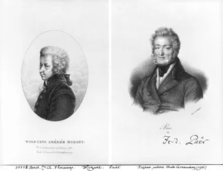 Wolfgang Amadeus Mozart (1756-91) et Ferdinando Paer (1771-1839)